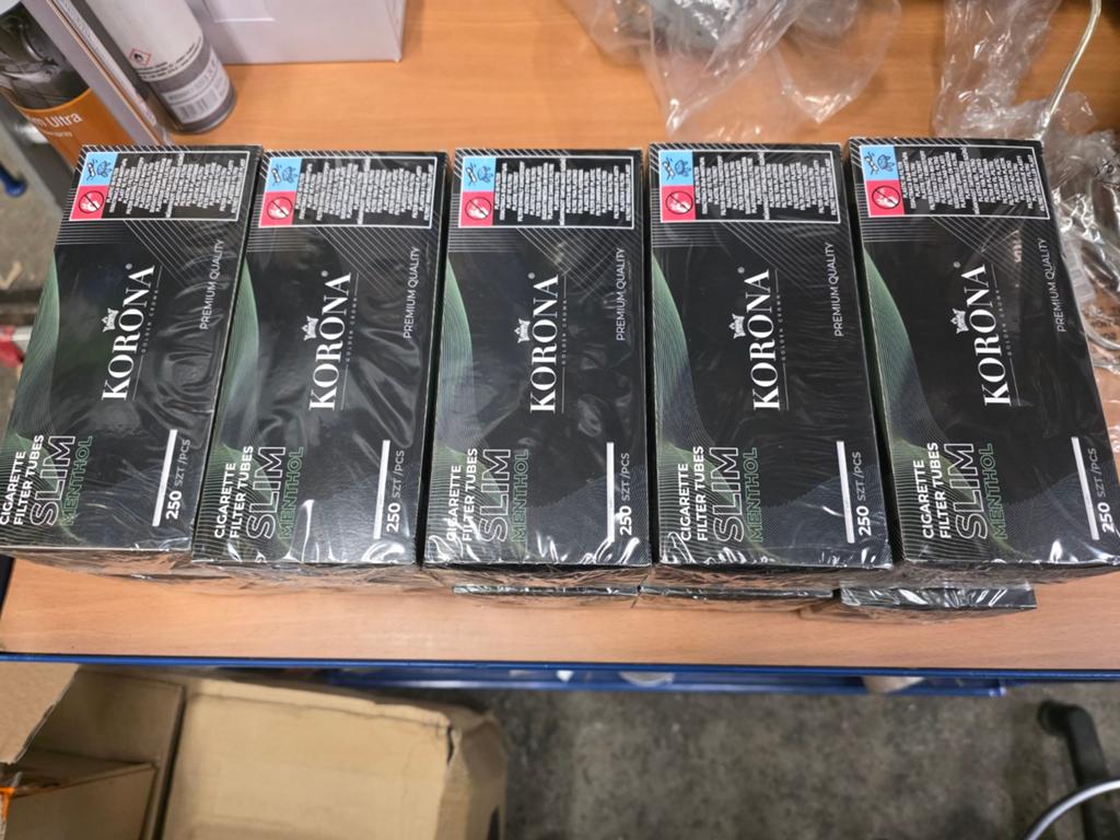 10x Korona Slim Menthol Sigarettenfilterhulzen - 2500 stuks, Overige typen, Nieuw, Ophalen of Verzenden, Onbekend