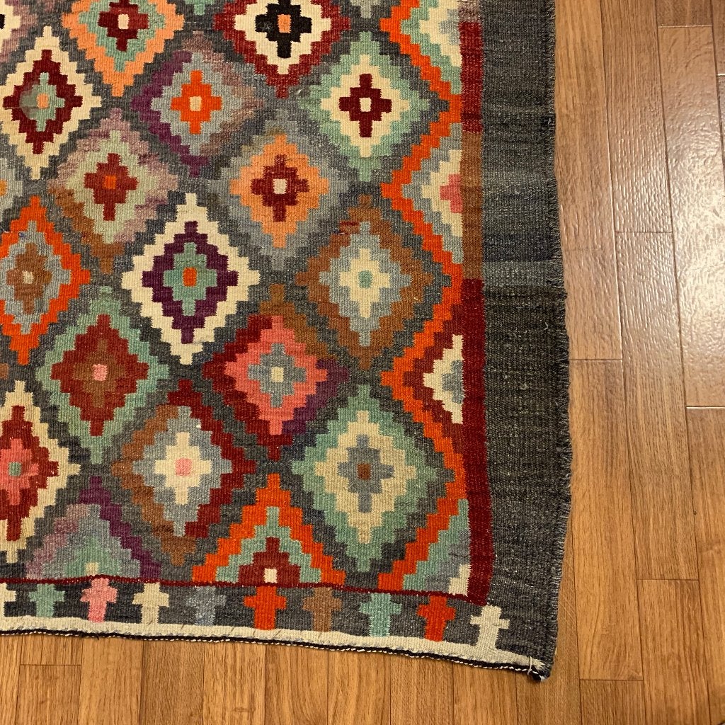 perzische tapijt kelim vloerkleed 297x143 - Gratis bezorgd, Perzisch tapijt - trendy vloerkleed – handgeweven, 100 tot 150 cm