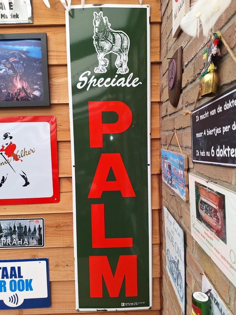 Emaille palm bord, Ophalen