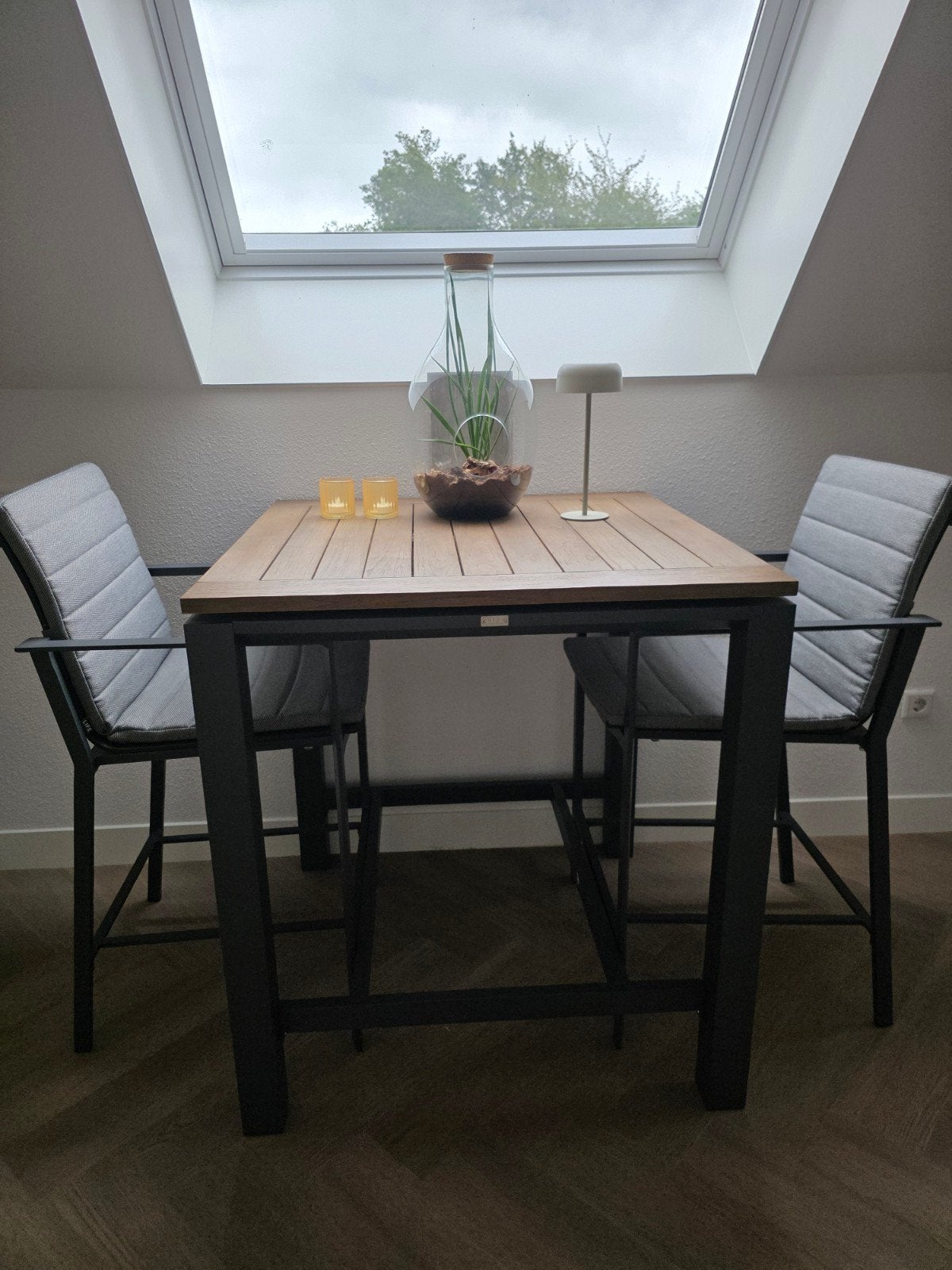 LUXE LIFE CONCEPT BARSET., Tuin en Terras, Ophalen, Zo goed als nieuw, Teakhout, 2 zitplaatsen