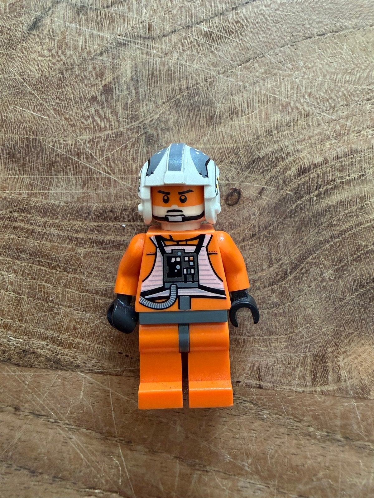 LEGO Star Wars Rebel Pilot minifiguur met originele helm, Ophalen of Verzenden, Gebruikt