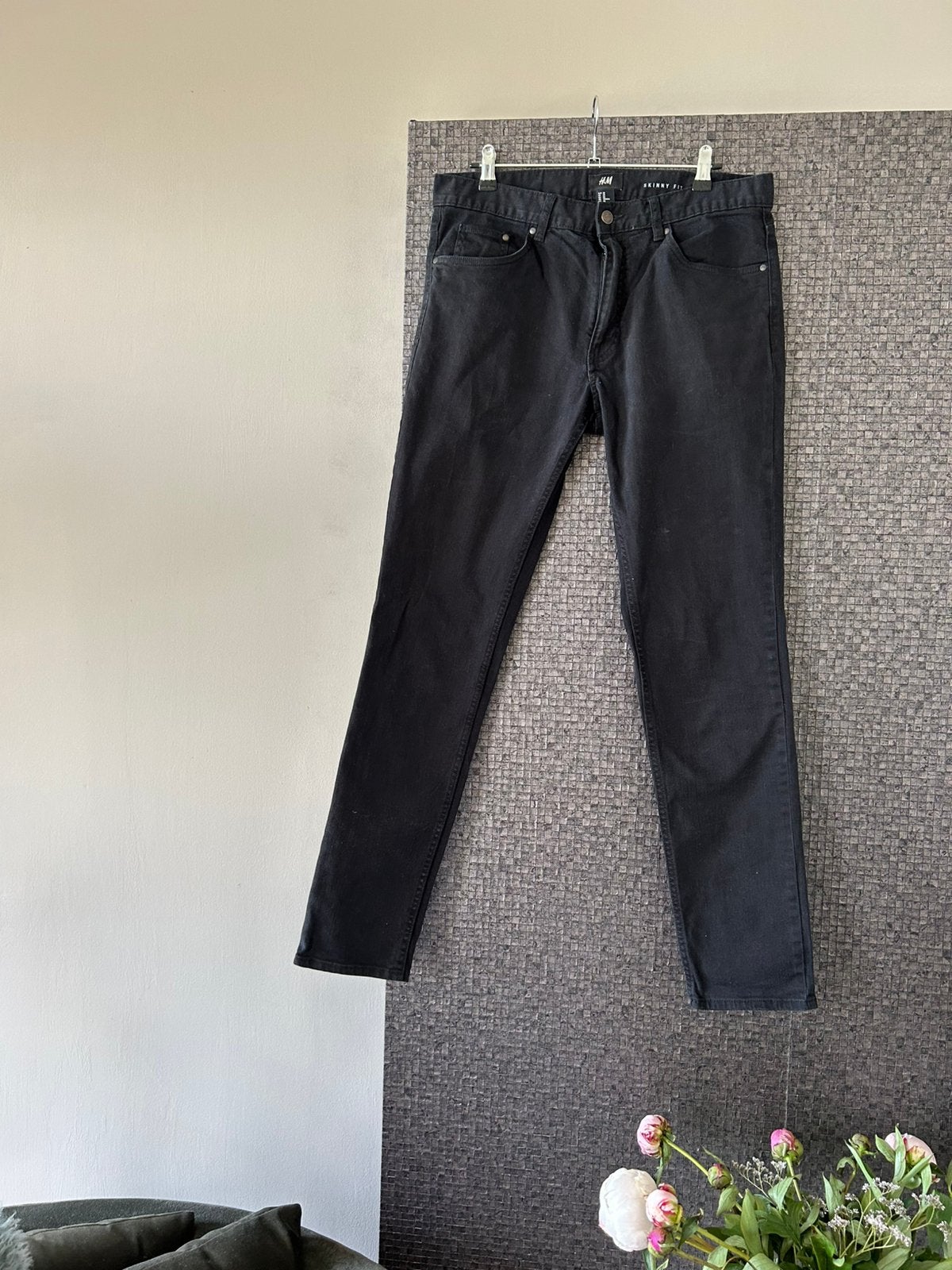 H&M jeans maat 33, Ophalen of Verzenden, Zo goed als nieuw, Zwart, W33 - W36 (confectie 42/44)