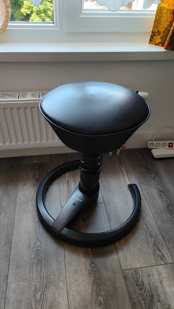 Aeris Swopper ergonomic stool, Ophalen, Gebruikt, Zwart, Bureaustoel