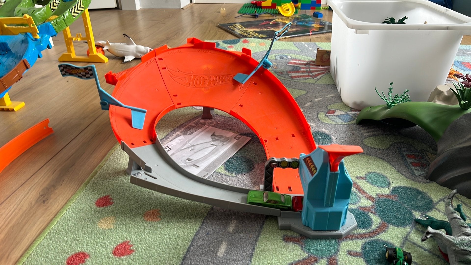 Leuke driftbaan van hot wheels, Kinderen en Baby's, Ophalen, Gebruikt, Handmatig, Hot Wheels