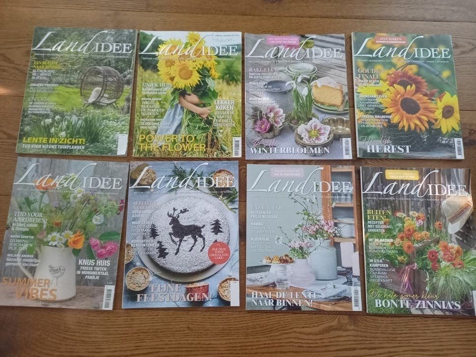 8 x Landidee tijdschriften, Boeken, Ophalen, Gelezen