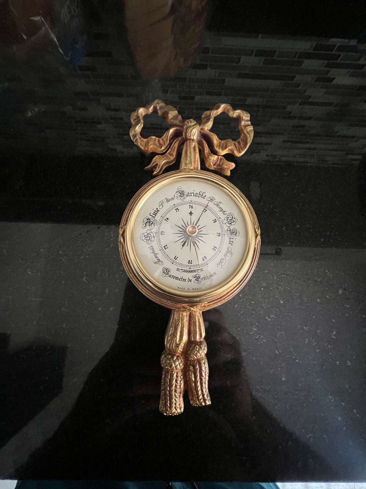 Barometer bronze srik, Ophalen of Verzenden, Brons