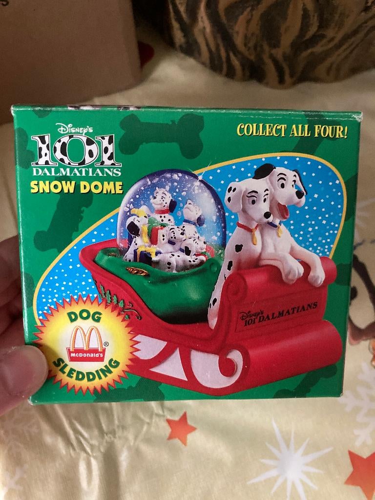 101 Dalmatiers ( Disney ) snow dome 1996, Ophalen of Verzenden, Overige figuren, Nieuw, Beeldje of Figuurtje