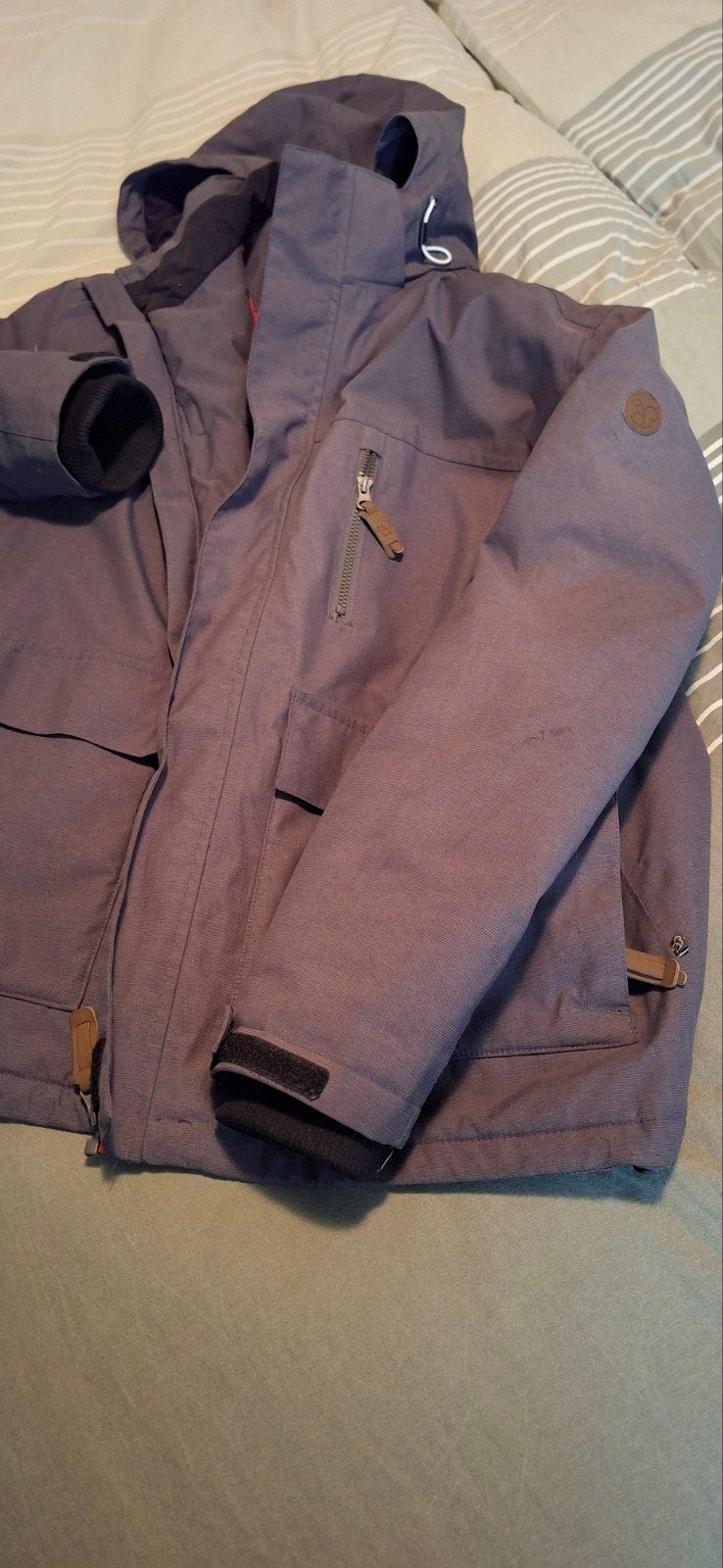 Heren , grijze winterjas met capuchon  maat 2  XL, Verzenden, Zo goed als nieuw, Overige maten, Grijs