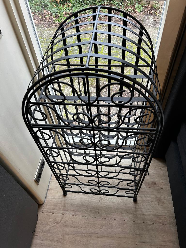 Wijnrek, Ophalen, 15 tot 25 flessen, Nieuw, Metaal