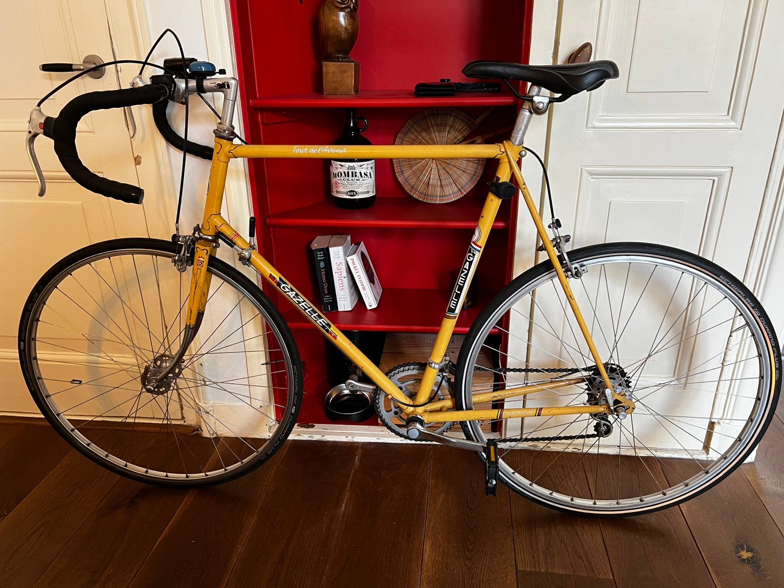 Gazelle retro racefiets, rijklaar, Fietsen en Brommers, Fietsen | Racefietsen, Ophalen, Minder dan 10 versnellingen, Gebruikt