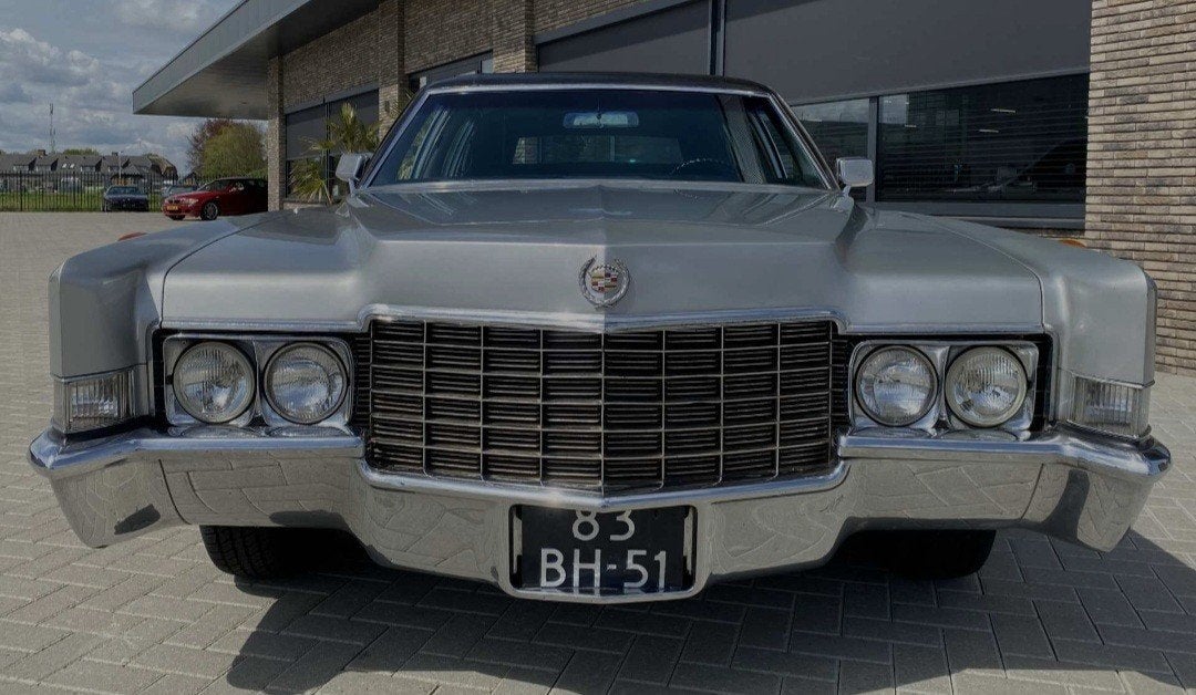 Cadillac series 75 Fleetwood1969 Grijs, Auto's, Cadillac, Automaat, Particulier, Leder, 2730 kg