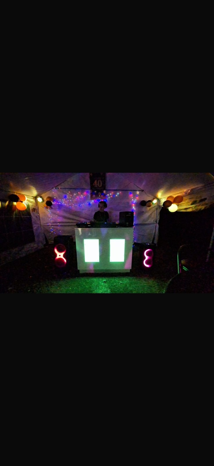 DJ booth met licht, Muziek en Instrumenten, Ophalen, Zo goed als nieuw
