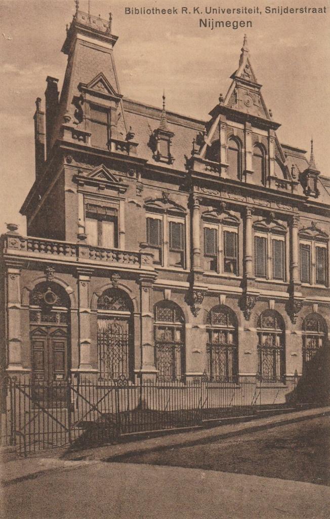 Nijmegen, Snijderstraat. Bibliotheek R.K. Universiteit, Verzenden, Ongelopen, Gelderland