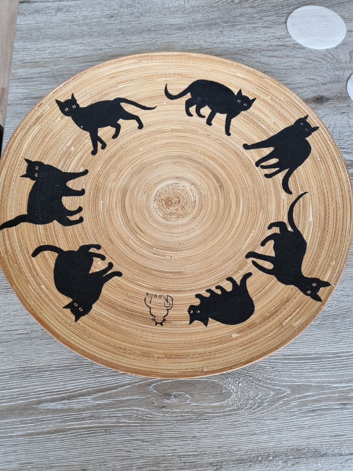 houten bord met katjes., Ophalen, Hout