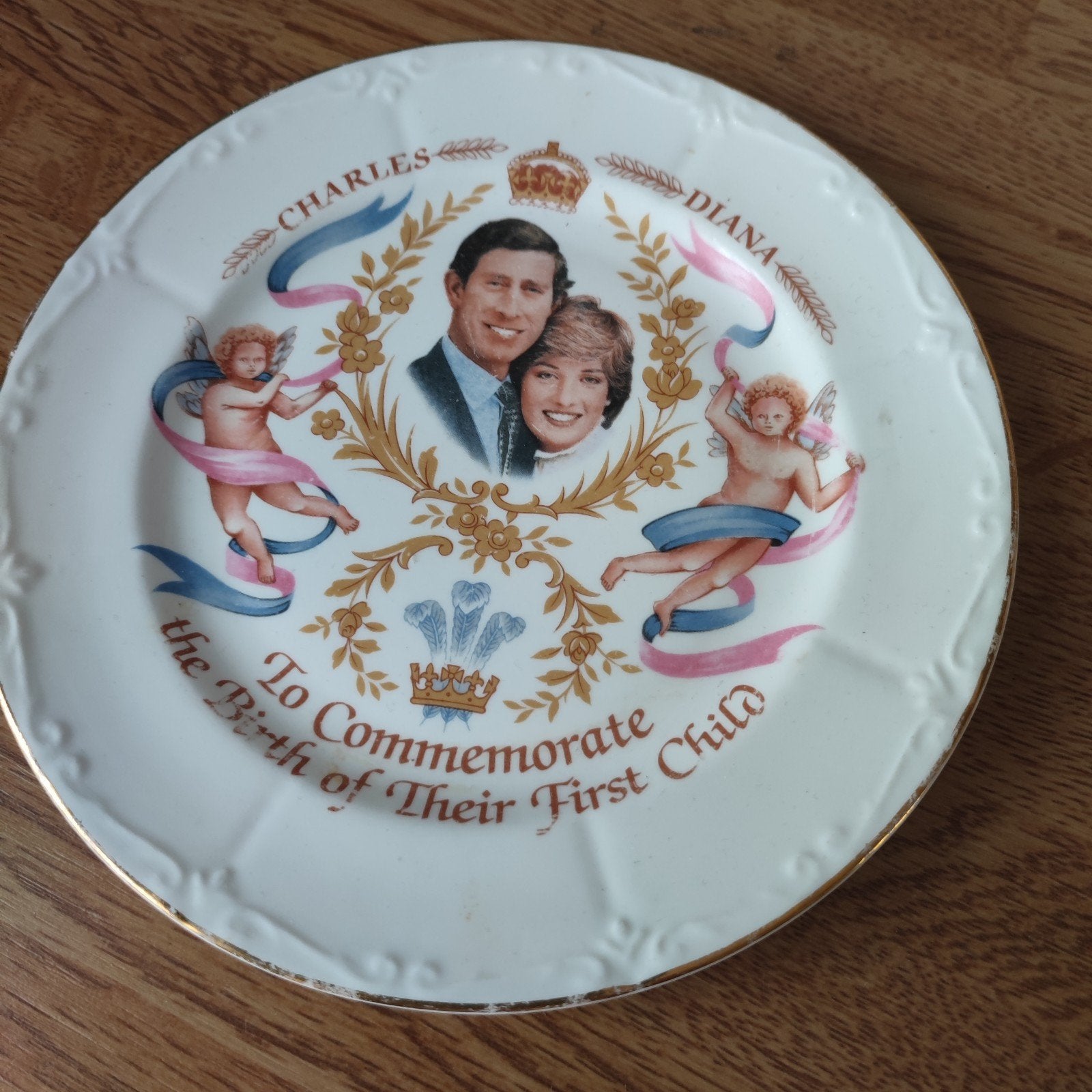 Herdenkingsbord Charles & Diana., Ophalen of Verzenden