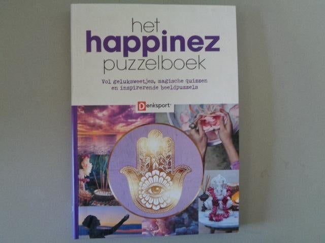Het happinez puzzelboek - Denksport, Ophalen of Verzenden, Zo goed als nieuw, Denksport, Overige onderwerpen