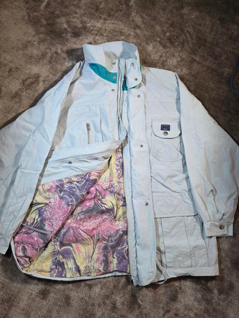 Marcel Claire vintage windbreaker met print, Ophalen of Verzenden, Zo goed als nieuw, Overige kleuren, Vintage
