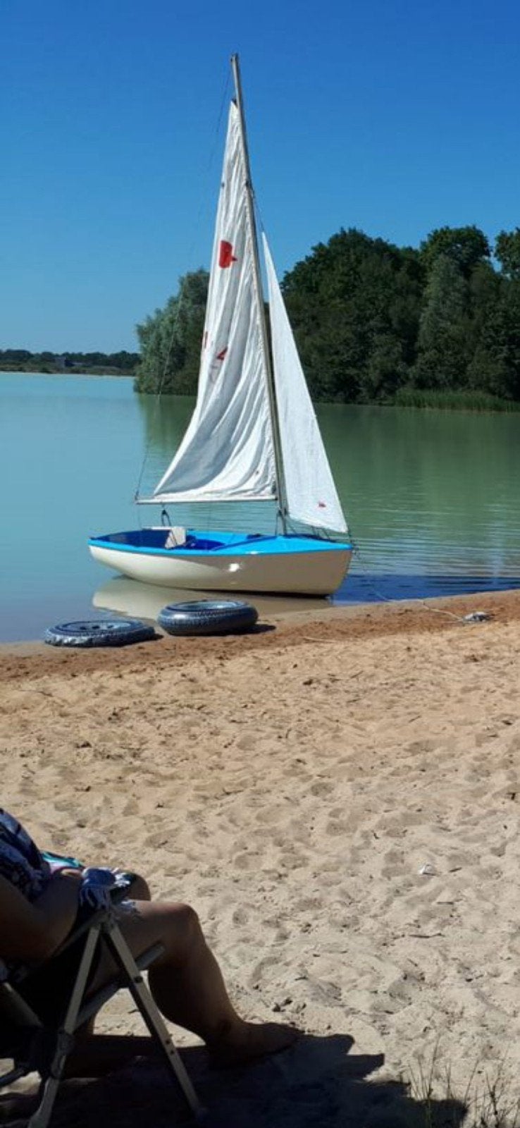 Piaf zeilboot met trailer, Watersport en Boten, Open zeilboten, Ophalen, Gebruikt