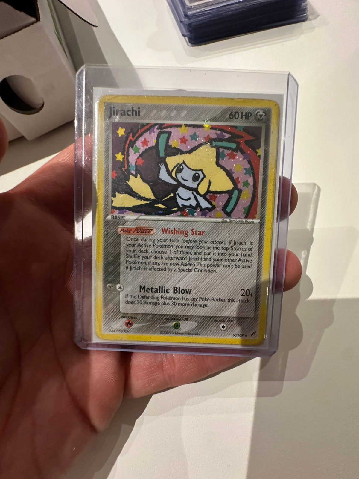 Jirachi pokemon kaart, Ophalen, Zo goed als nieuw