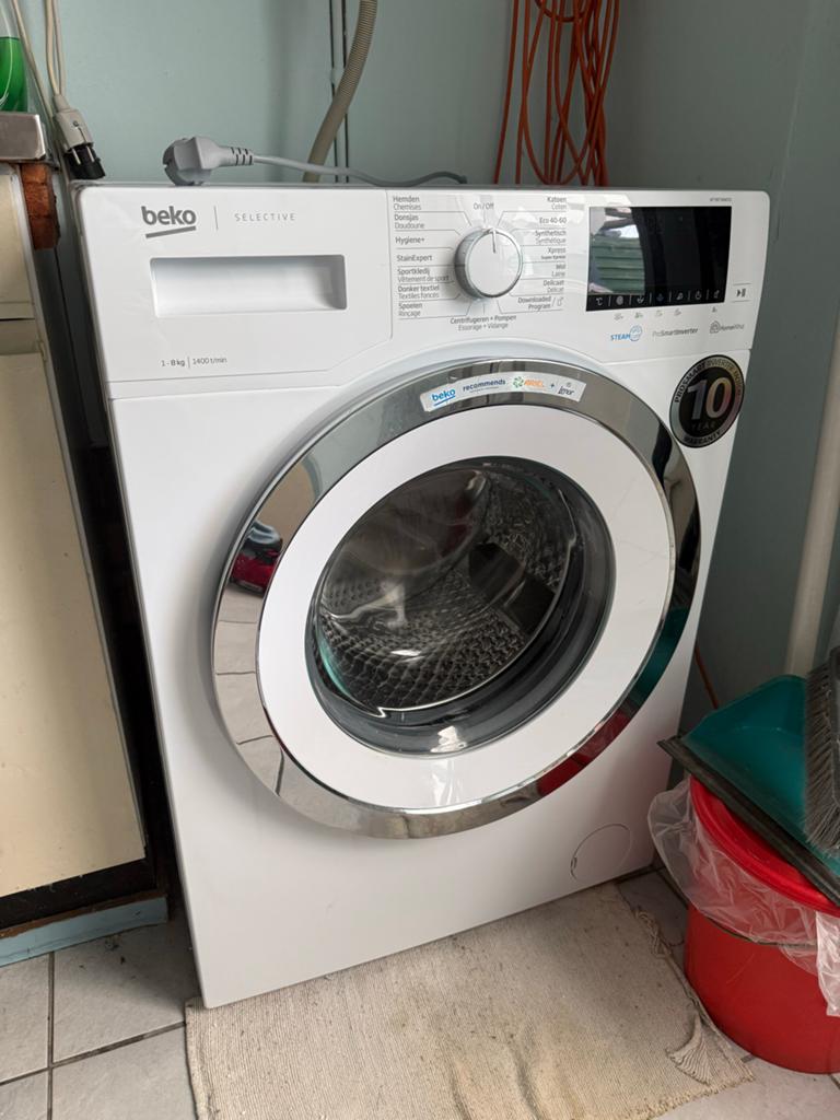 Beko WTV8736WC01 Wasmachine - 8kg, 1400 toeren, Witgoed en Apparatuur, Wasmachines, Zo goed als nieuw, Voorlader, 8 tot 10 kg