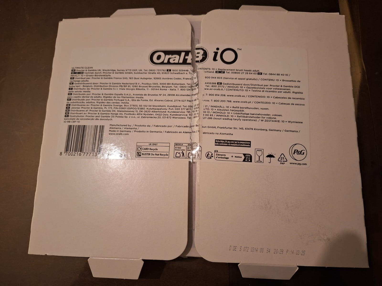 Oral-B io opzetborstels, Ophalen of Verzenden, Nieuw