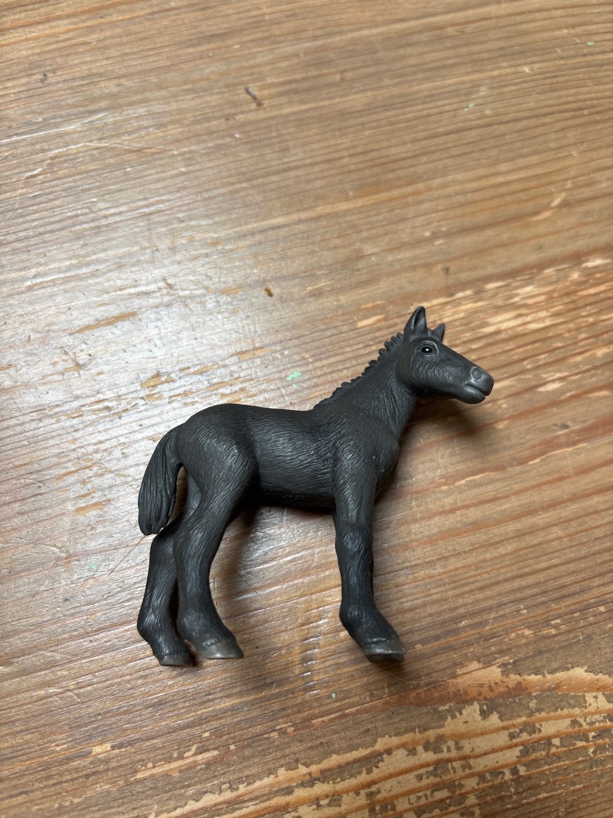 Schleich veulen zwart met bles, Ophalen, Gebruikt