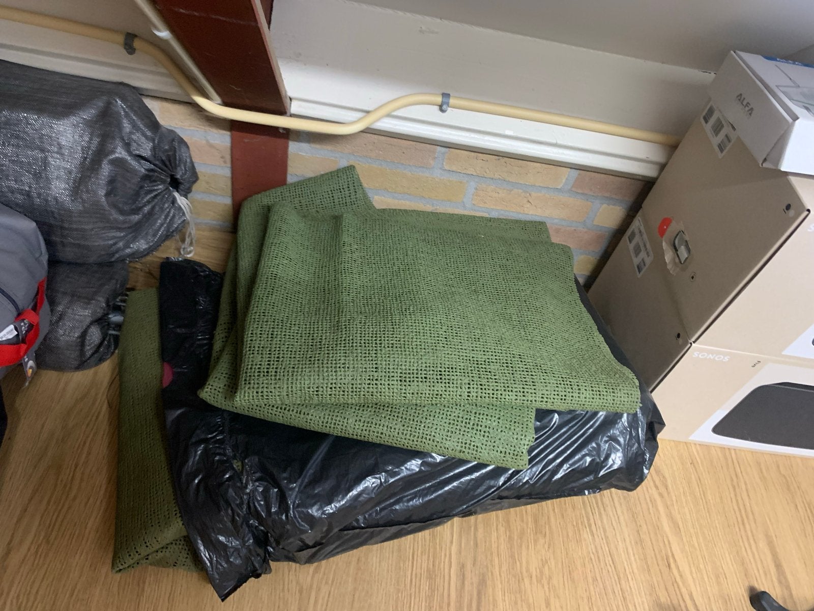 Campingmat, Ophalen, Gebruikt