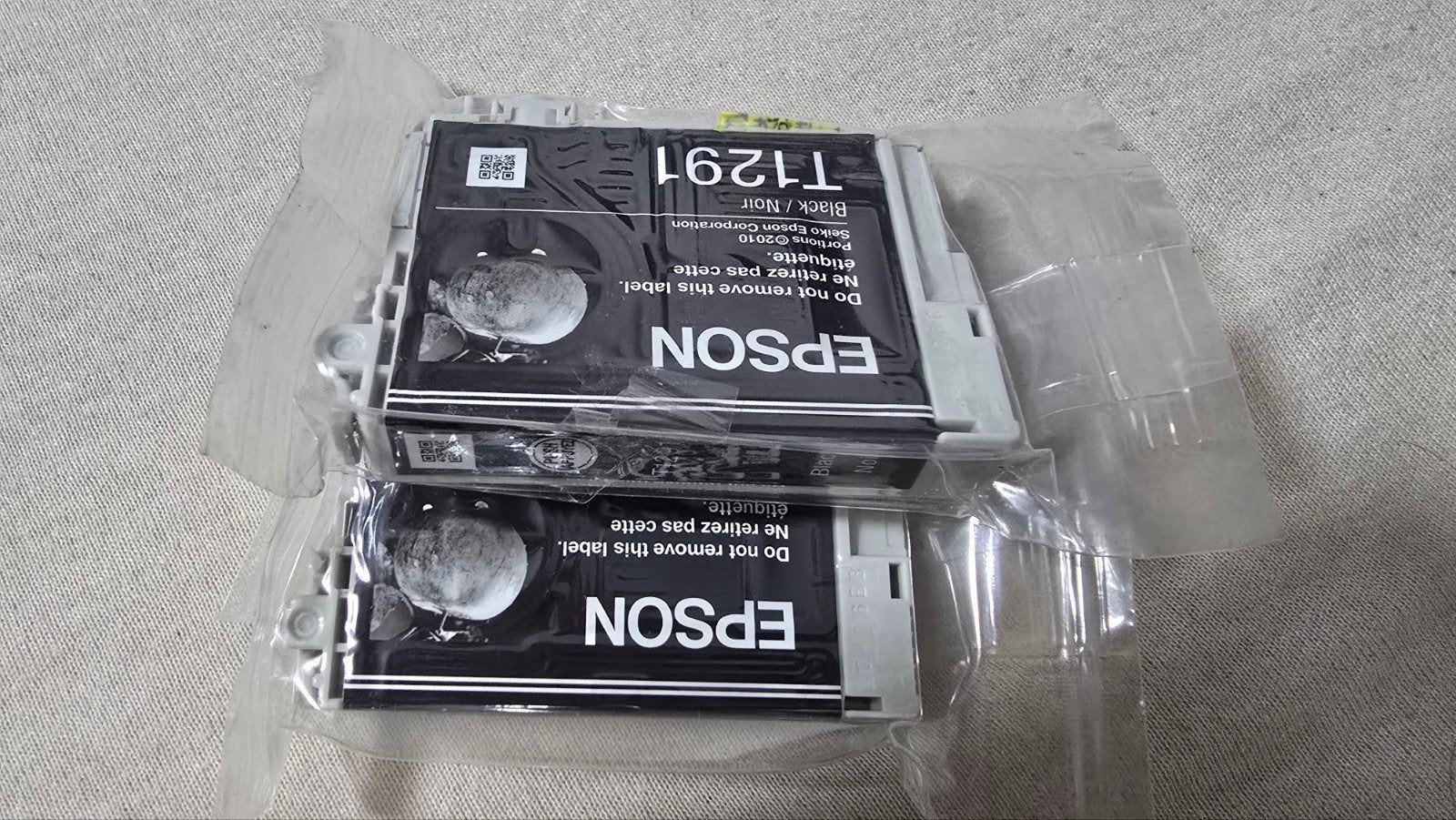Epson T1291 Zwarte Inktcartridges (2 stuks), Ophalen of Verzenden, Nieuw, Cartridge, Epson