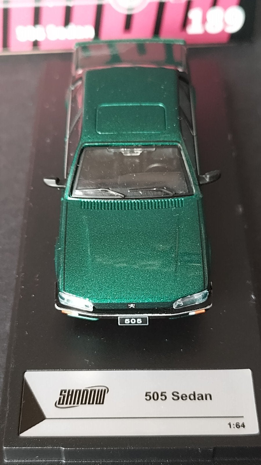 Peugeot 505 Turbo vert 1:64 3inch Shadow Pol, Hobby en Vrije tijd, Auto, Verzenden, ., Nieuw
