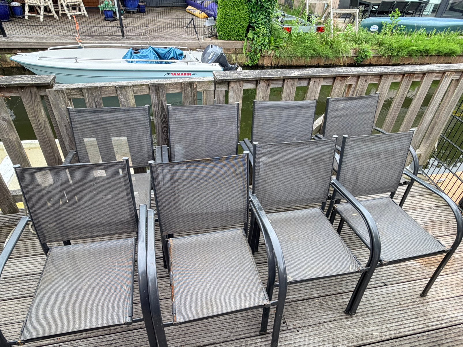 Tuinstoelen, Tuin en Terras, Tuinstoelen, Ophalen, Gebruikt, Metaal, Stapelbaar