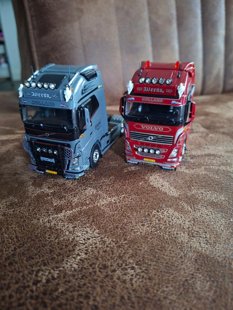 Tekno  setje Weeda volvo  Titan, Hobby en Vrije tijd, Modelauto's | 1:50, Ophalen of Verzenden, Zo goed als nieuw, Bus of Vrachtwagen