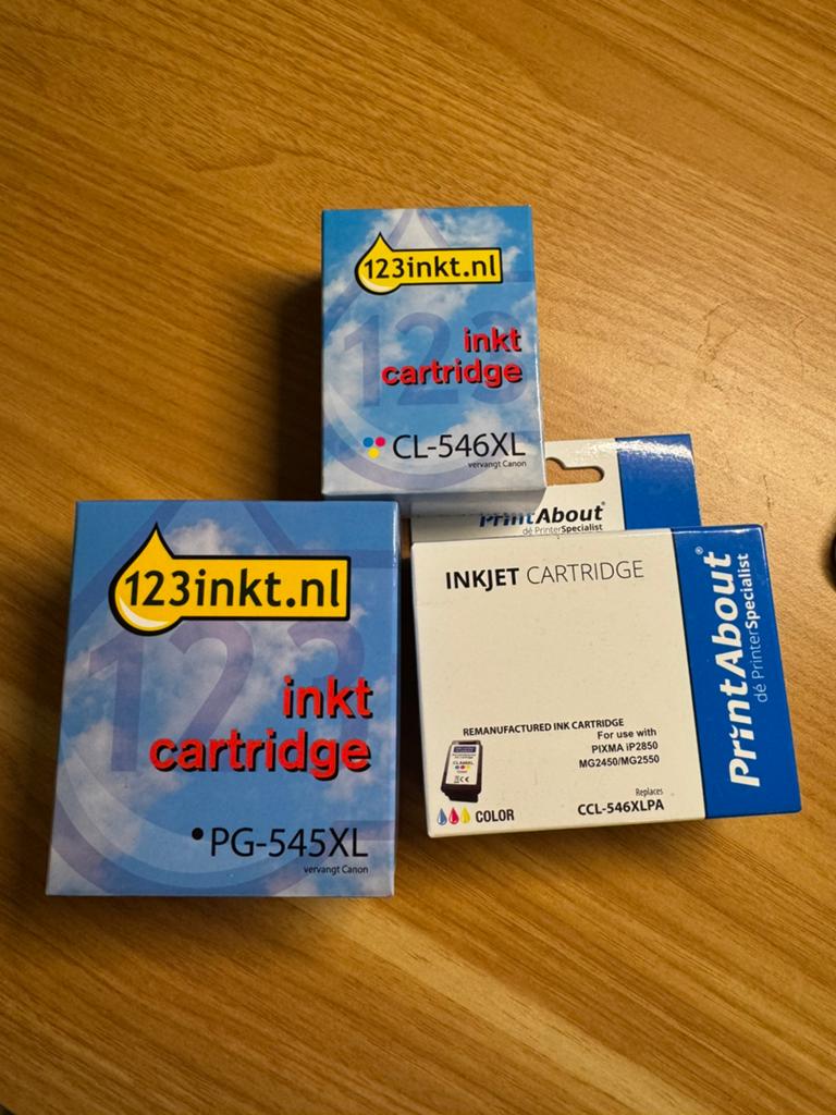 Inkt cartridge (CL-546XL, PG-545XL) for Canon Pixma, Ophalen, Nieuw