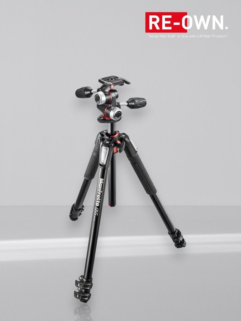 MANFROTTO ALU KIT 3W MK055XPRO3-3W TRIPOD KIT | TOPSTAAT, ., Zo goed als nieuw, 175 cm of meer, Manfrotto