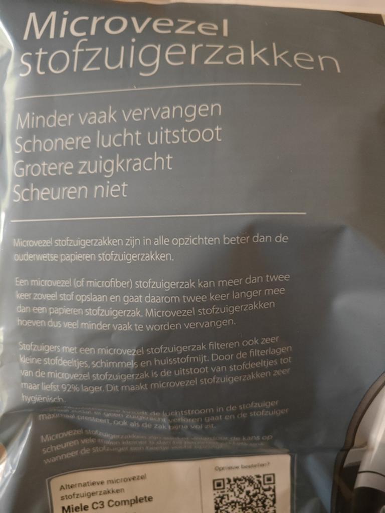 Miele C3 stofzuigerzakken, Witgoed en Apparatuur, Stofzuigers, Ophalen