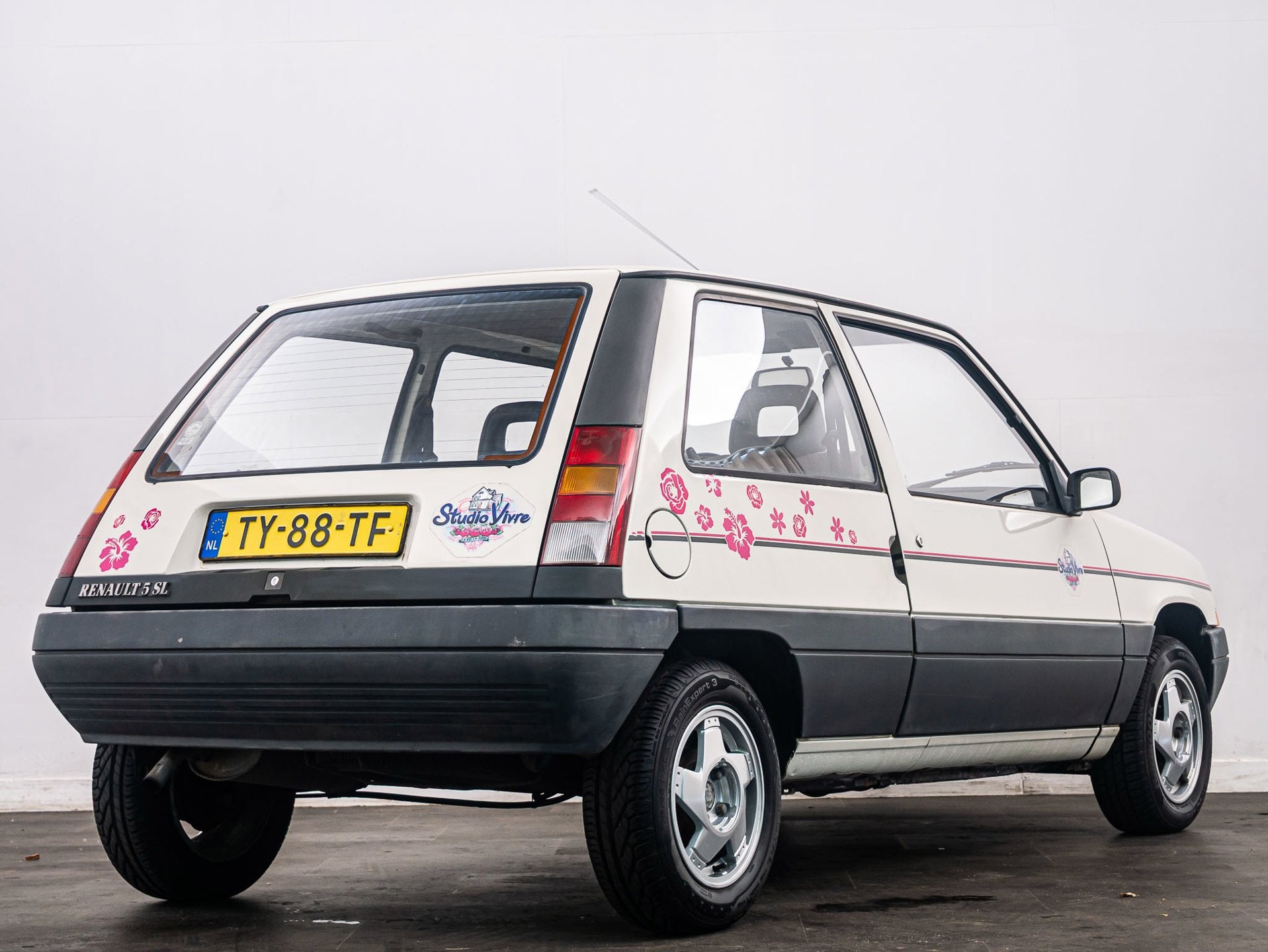 Renault 5 1.1 Campus Radio/13", Auto's, Renault, Stof, Gebruikt, Wit, Bedrijf