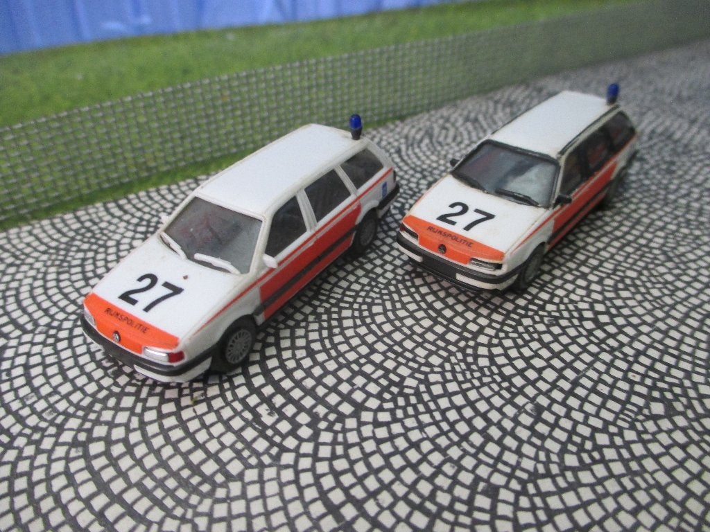 VW Passat B3 Variant - Herpa Rijkspolitie gemodificeerd, Hobby en Vrije tijd, Ophalen of Verzenden, Gebruikt, Auto, Herpa