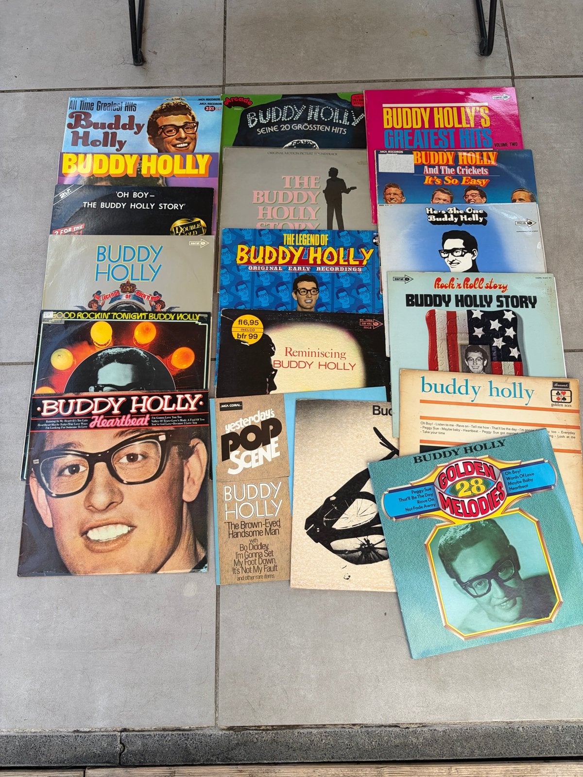 Grote Buddy Holly collectie: 20 LP's en 3 complete boxen, Gebruikt, Voor 1960, Ophalen of Verzenden, 12 inch