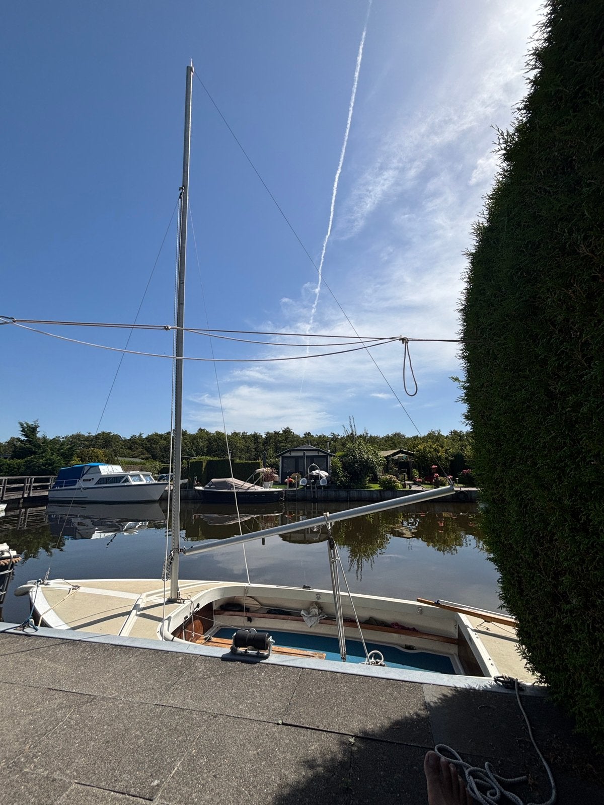Gezocht: grootzeil en fok voor Volksboot 480, Watersport en Boten, Ophalen, Gebruikt, Grootzeil, Minder dan 15 m²