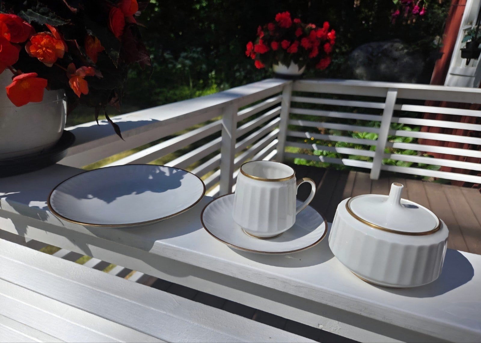 Vintage Rörstrand Sweden "Royal" Koffieservies – 13 delig!, Ophalen of Verzenden