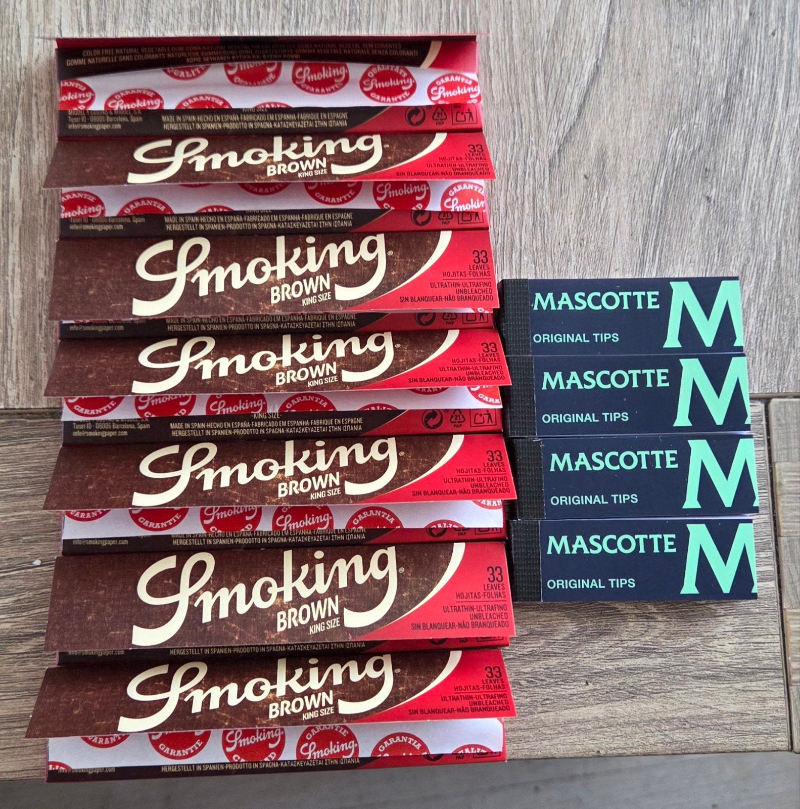 7 pakjes smoking brown smal + 4 tipboekjes, Ophalen, Nieuw, Overige typen