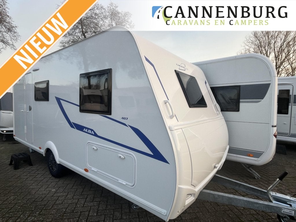 Caravelair Alba 487, Caravans en Kamperen, Caravans, Bedrijf, Meer dan 6, Caravelair, Schokbreker