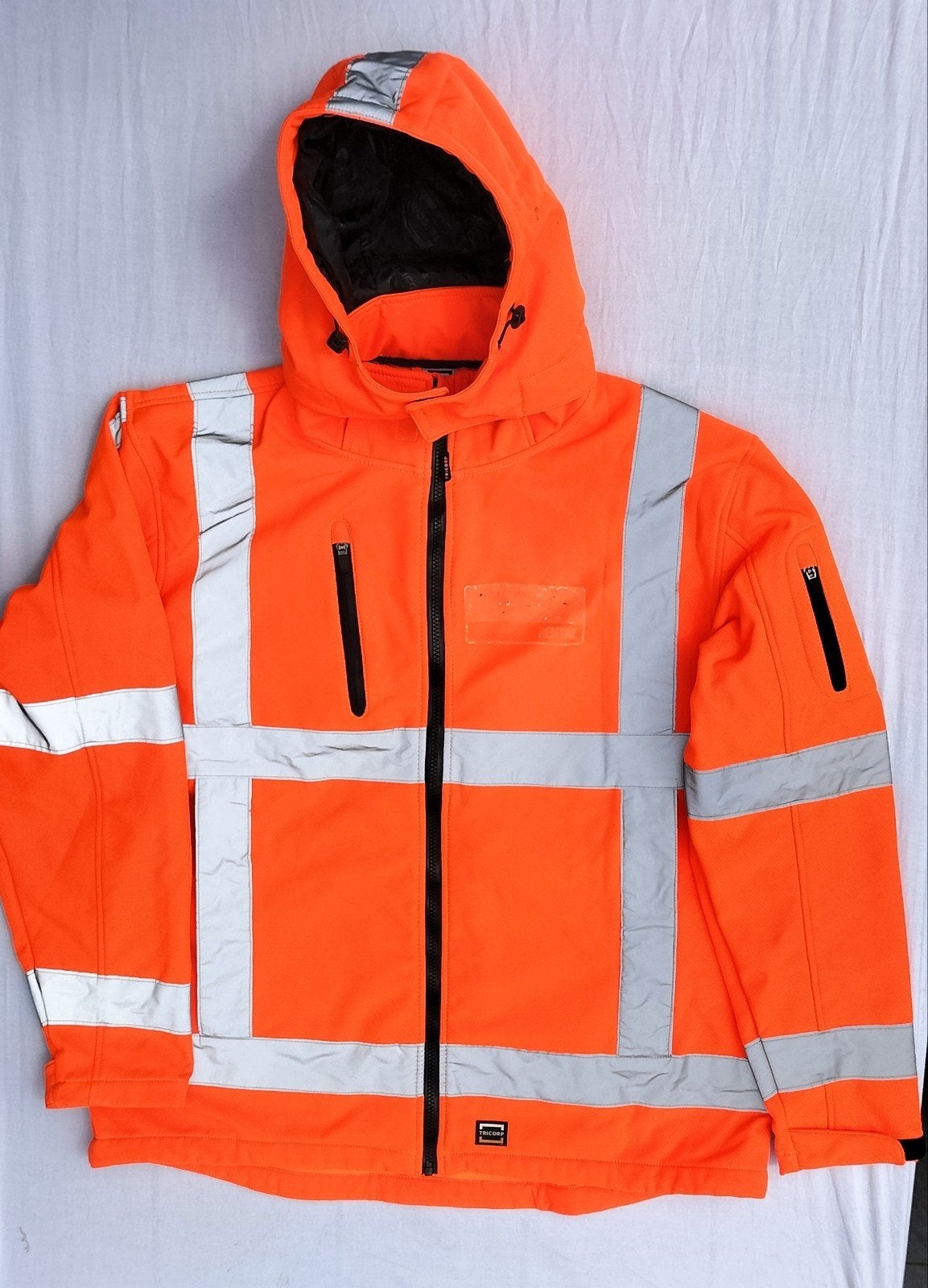 Knaloranje gewatteerde werkjas XXL met reflectie EN ISO20471, Ophalen of Verzenden, Zo goed als nieuw