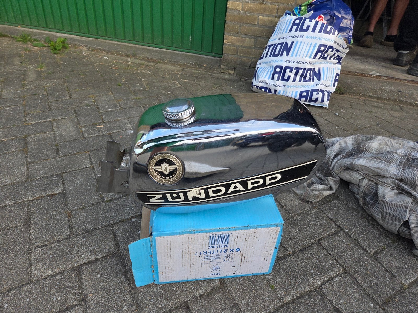 Tank van een Zundapp, Ophalen, Gebruikt