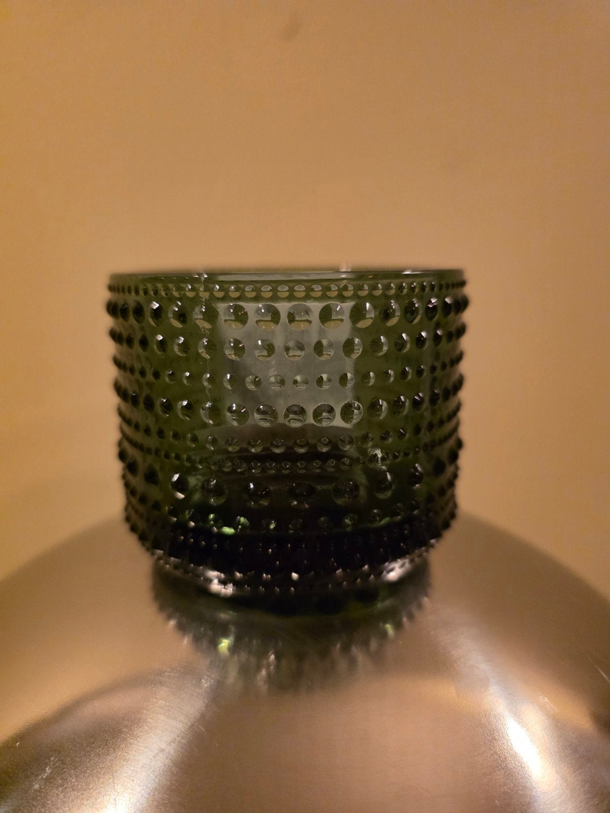 Nw+afgeprijsd:  Iittala Kastehelmi Sfeerlicht – Pine Green, Waxinelichthouder, Nieuw, Ophalen of Verzenden, Glas