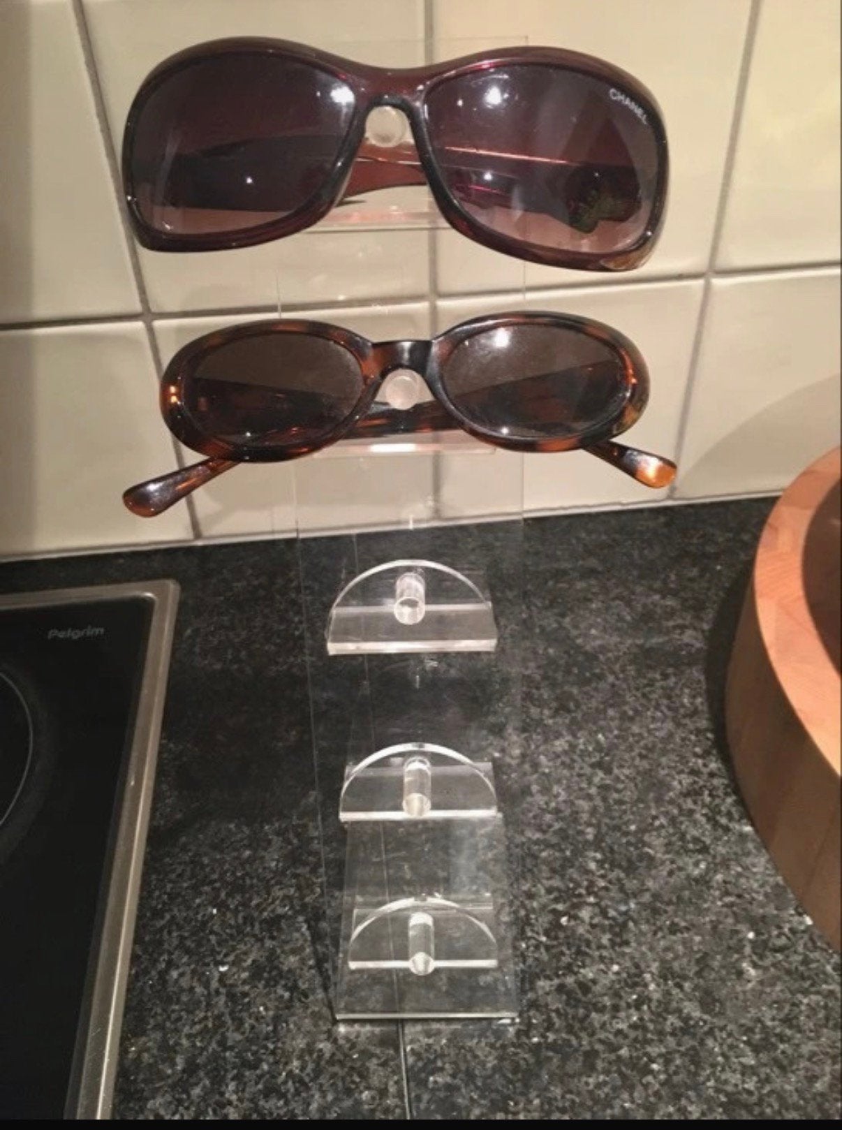 Plexiglas brillenstandaard, Ophalen of Verzenden, Zo goed als nieuw, Overige kleuren, Overige merken