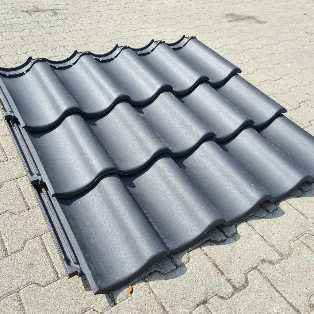 Opruiming- OVH Matzwart dakpan NIEUW ca 140 /150 m2 a € 1,39, Steen of Klei, Zwart, Nieuw, Ophalen of Verzenden