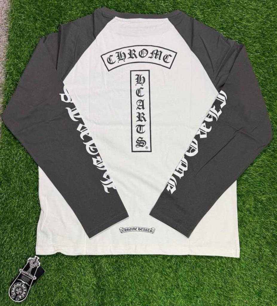 Chrome Hearts Wit + Donkergrijs Longsleeve Maat S t/m XL, Verzenden, Nieuw, Maat 46 (S) of kleiner, Wit