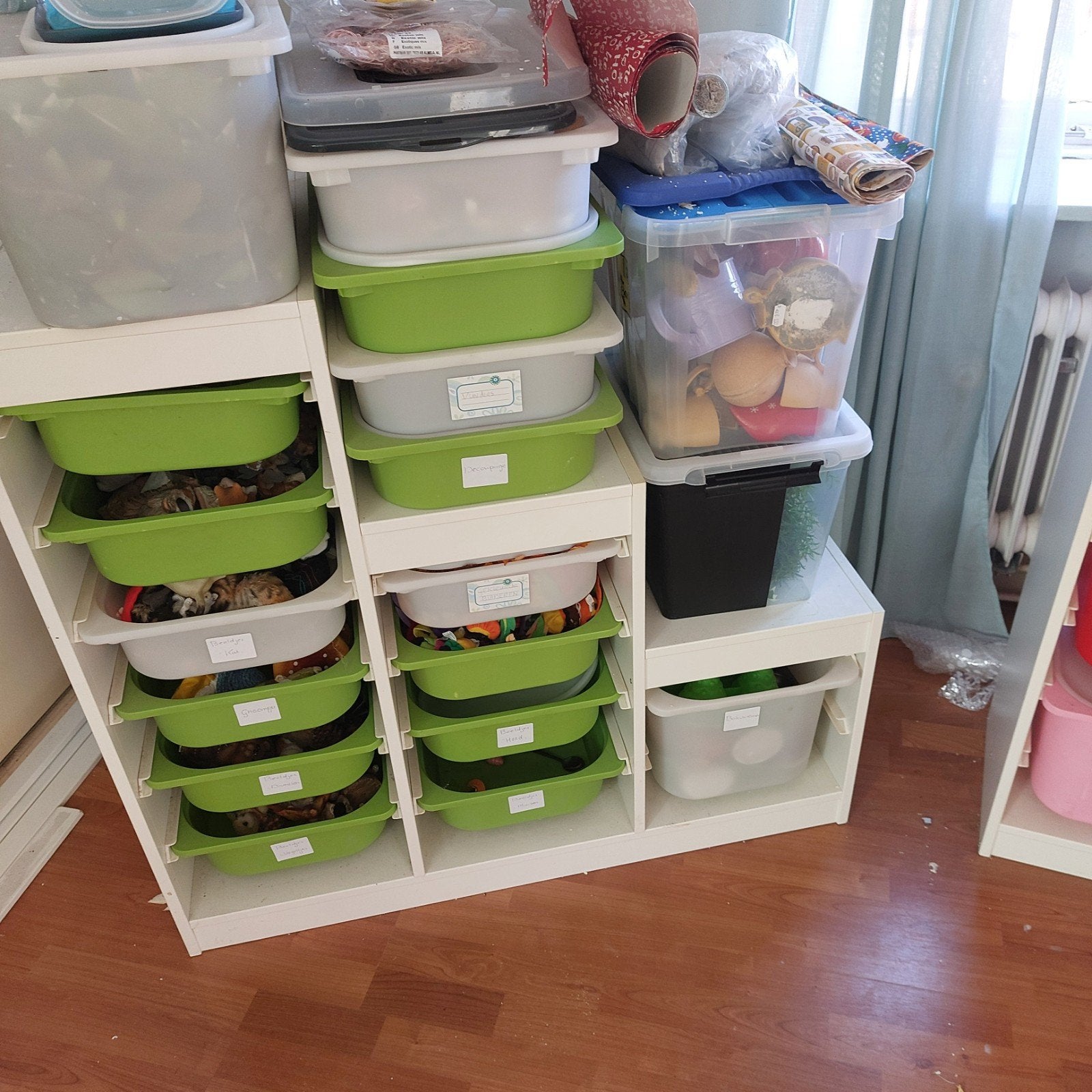 Diverse IKEA Trofast kasten inclusief bakken, Huis en Inrichting, Met plank(en), Gebruikt, 100 tot 150 cm, Overige houtsoorten
