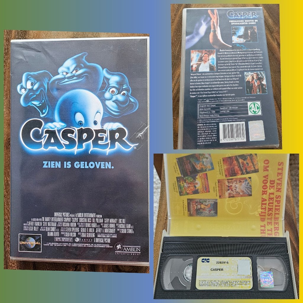 Top film: Casper het spookje avontuur 'Zien is geloven' VHS!, Cd's en Dvd's, VHS | Kinderen en Jeugd, Tekenfilm, Alle leeftijden