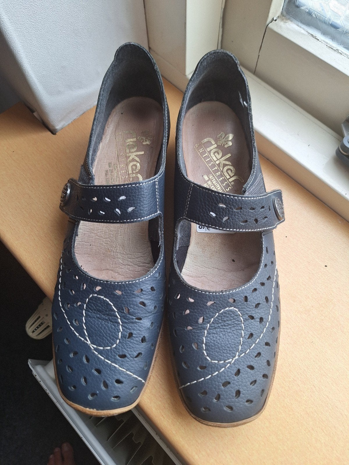 Rieker Antistress Dames Instappers - Maat 42, Blauw, Instappers, Ophalen of Verzenden, Gedragen